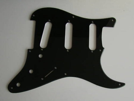 Stratocaster '57 pickguard 1ply Black 2.3mm thickness fits fender new