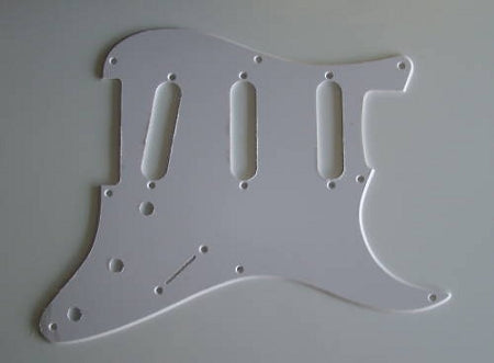 Stratocaster '57 pickguard 1ply White 2.3mm thickness fits fender new