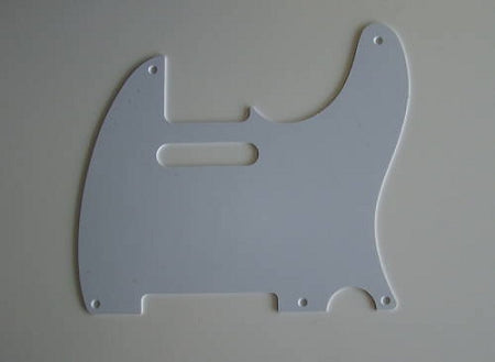 Telecaster '52 pickguard 1ply White  thickness 1.5mm fits fender,#U030