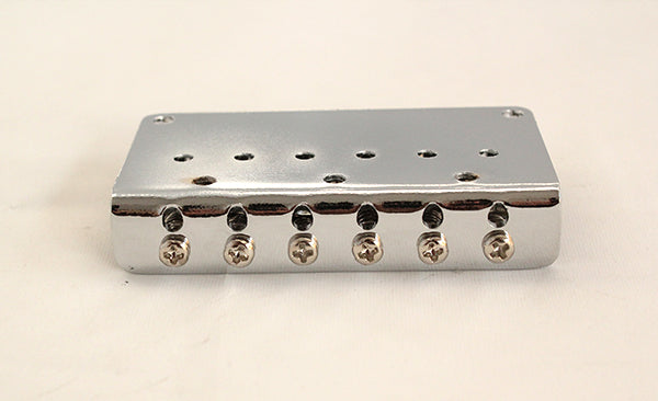 Strat or Tele Fixed Bridge,Steel Saddle Chrome Plate,10.5mm String Space,Chrome