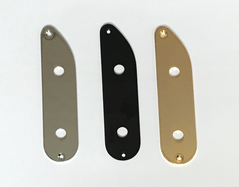 Chrome/Black/Gold Control Plate for custom made 51 P bass