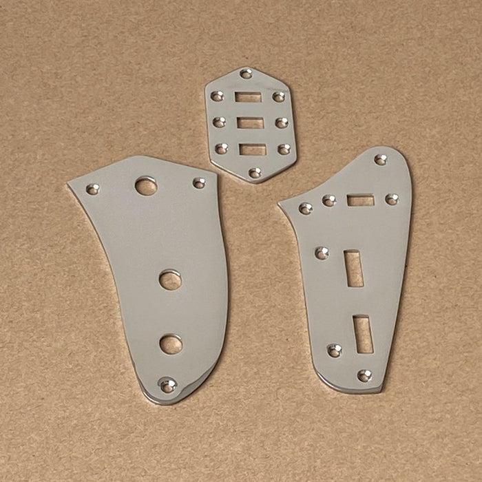 Left hand,Kit,Chrome Plate for Fender Jaguar,slide switch plate,pot plate
