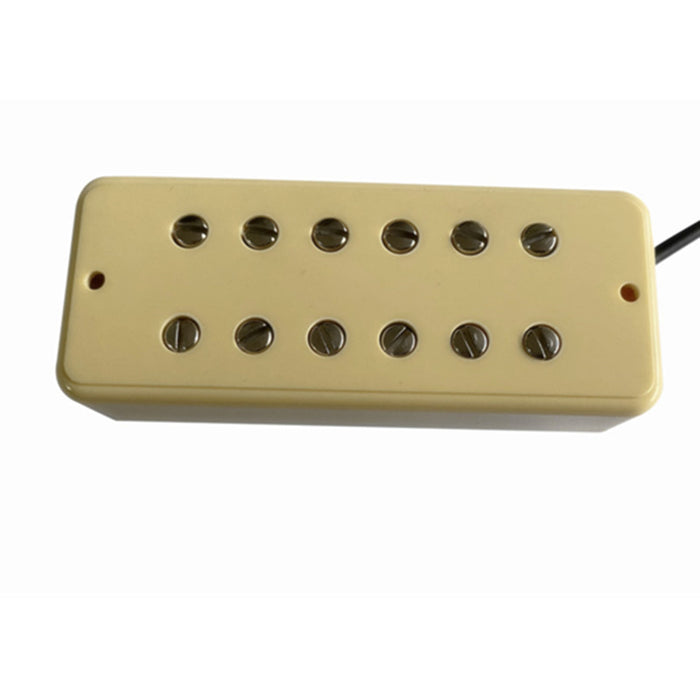 Eric Custom P90 humbucker Pickup,Ivory Cover,Neck or Bridge,Alnico5 Bar