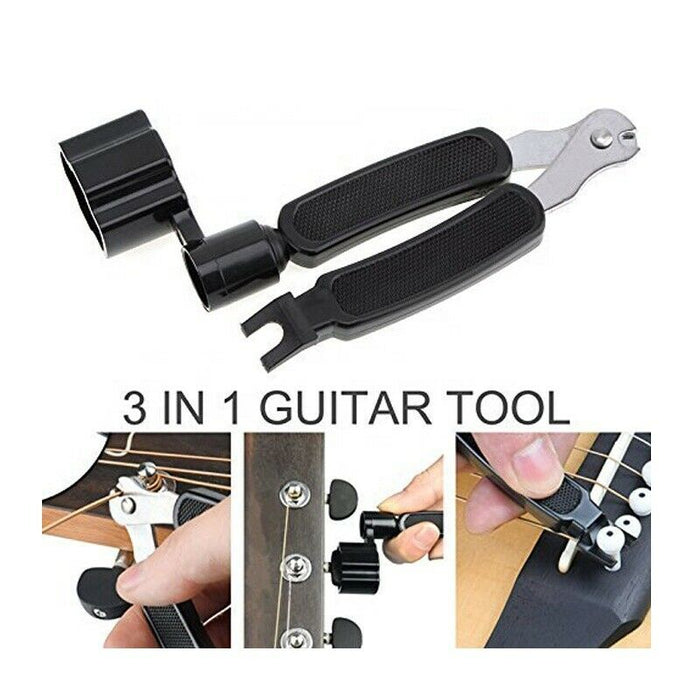 3in1 Guitar String Winder,String Cutter,Acoustic Bridge Pin Puller — EYPARTS