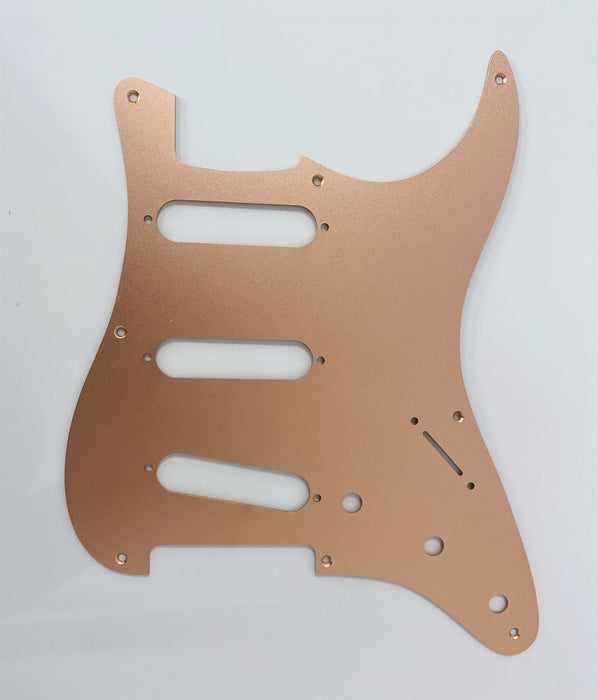 1ply Metal Aluminum Gold Anodized, 8 holes pickguard for Fender Squier Classic Vibe