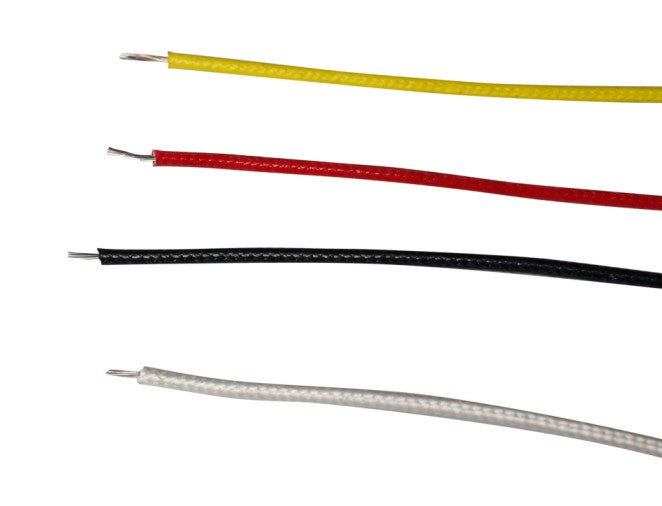 3 Meters (9.8 Feet) Coated Hook Up Wires,22awg,style001 ,Color Choices: White/Black/Red//Yellow