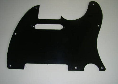 Satin(Matte) Black,1ply,8-mounting hole,thickness 2mm,fits Fender Standard Tele pickguard