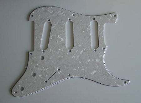 Stratocaster '57 pickguard 3ply White Pearl fits fender new,#V006