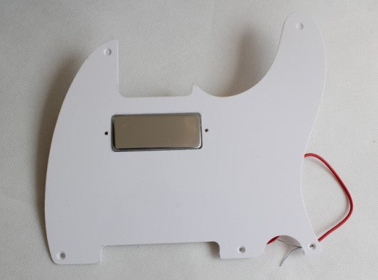 Mini Humbucker Pickup,Chrome,Alnico V,and with matched 1 ply pickguard,Color Choice:White or Black