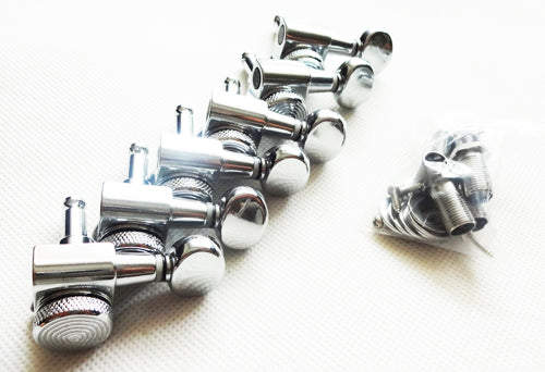 Locking Nut, Chrome Machine Head Tuner, 6 inline Strat Tele Neck,