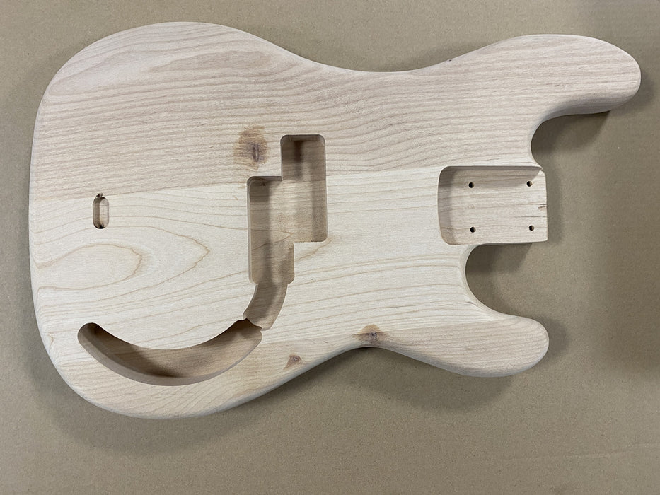 P Bass body custom Alder Wood,,Unfinished