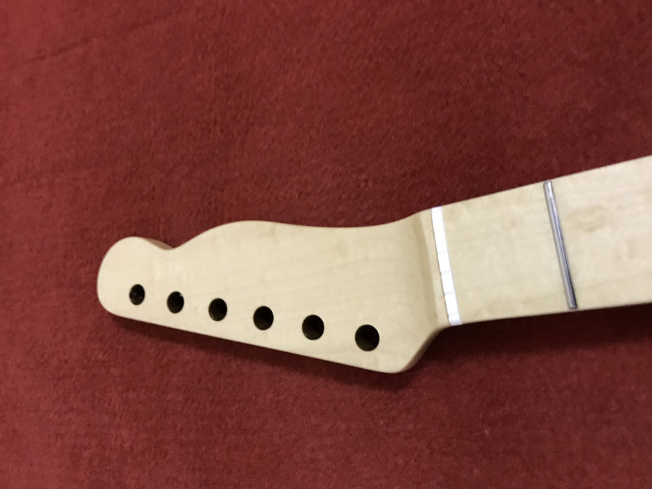 New,Heel End Trusss Rod Adjusting,Natural Color in Gloss Finish,Telecaster Neck 21frets,Maple Fingerboard,10mm machine head mounting hole,fingerboard inlay black dots,free shipping