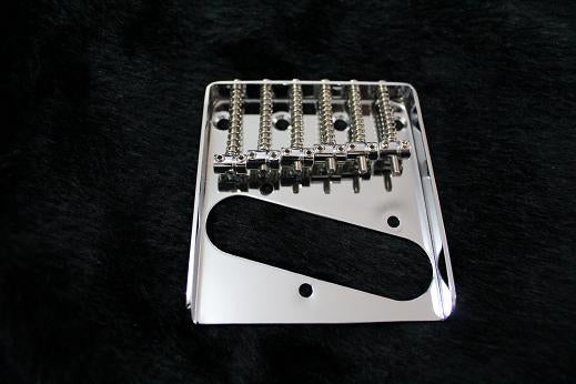 Tele Bridge Chrome 6 saddle String through body style_002