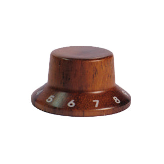 Wood knob with numbers,Bell Shape,Rosewood wood,Push on style Knob