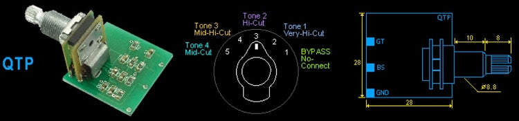 Artec QTP,Quadra Tone Filter(Passive) - 5Way Rotary Switch