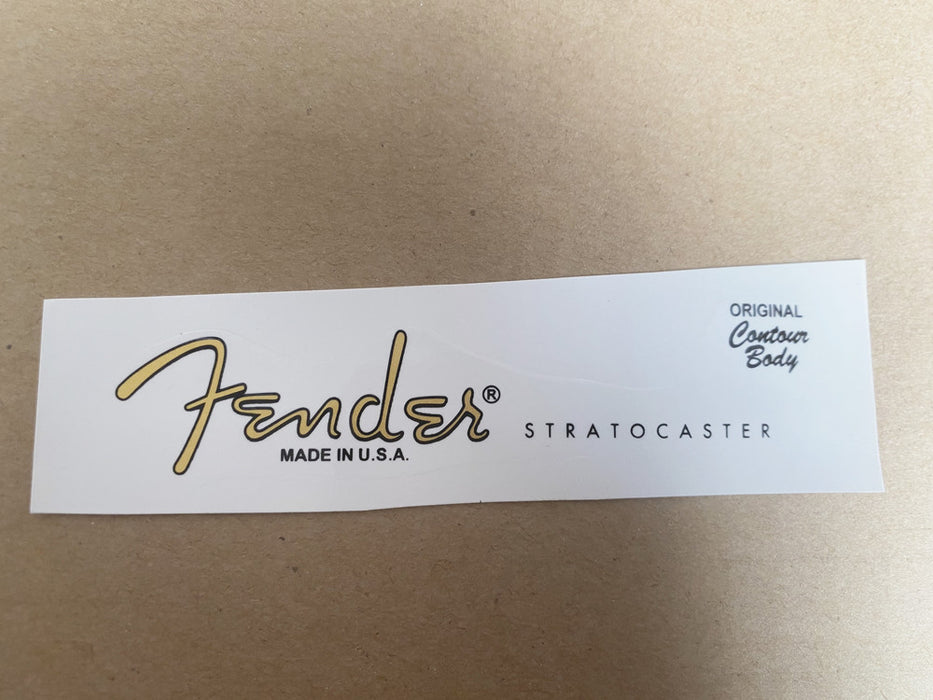 Gold Water Slide Decal Logo  Stratocaster  for Fender Repair Restoration