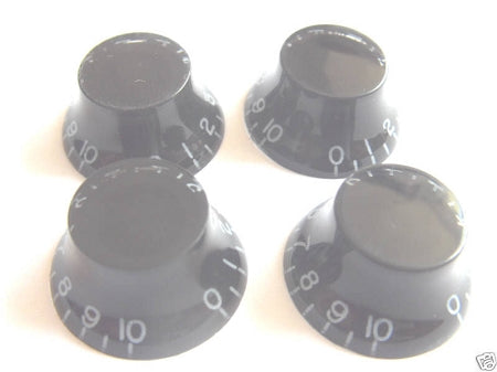 4 *Black Guitar Bell Knob for Les Paul,SG,335 NEW,Inch Size