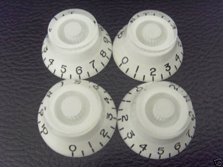 4 *White Guitar Bell Knob for Les Paul,SG,335 NEW,Inch Size