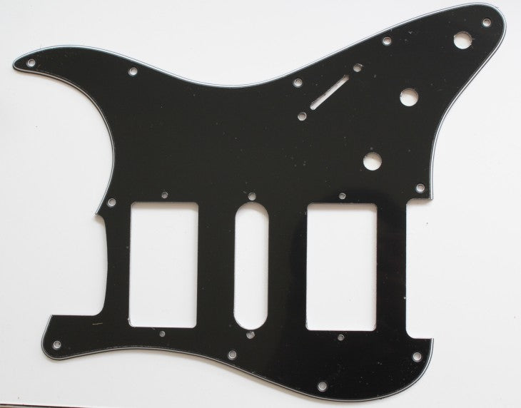 Black,Strat 2H/1S(HSH) pickguard,Fits Covered and open Humbucker Pickup