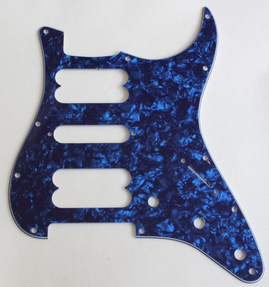 Blue Pearl,Strat 2H/1S(HSH) pickguard for Fender