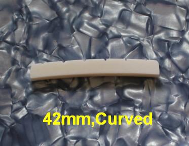NEW 1-5/8"(42mm), Curved bone nut fits Fender Strat Tele neck