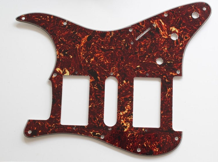 Brown Tortoise Shell pickguard,Strat 2H/1S(HSH) pickguard,Fits Covered and open Humbucker Pickup
