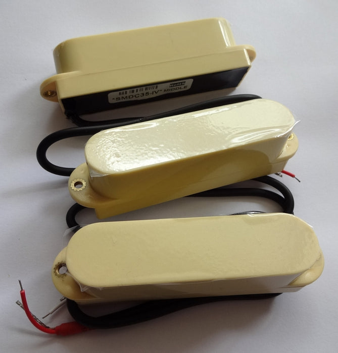 Artec Power Single Pickups SMDC35,Hum Cancelling,Ivory,Neck/Middle/Bridge(Ceramic)