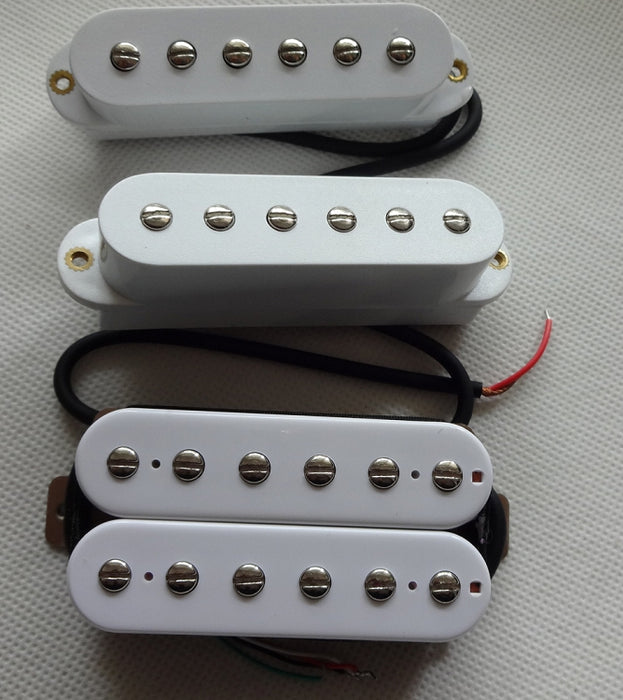 Artec Power Single Pickups SMOA36 Neck/Middle,+1 Humbucker HBWA-TBN-B Bridge,White cover,SSH(Alnico)