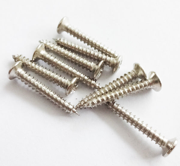 PACK8*Chrome Humbucker pickup Ring mounting screws,size:2.6mm*18mm