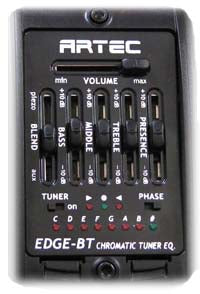 Artec EDGE BT MC,Blender funtion and 4 Band EQ.With Microphone unit,Piezo Pickup PP607,and Built in Tuner