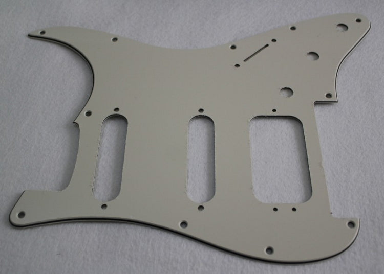 Parchment Strat Pickguard,Fits Fender Floyd Rose HSS Stratocaster,(Humbucker with 3 pickup mounting holes)
