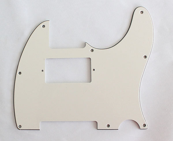 Parchment 3 ply,Tele humbucker cut-out pickguard 8-hole mounting