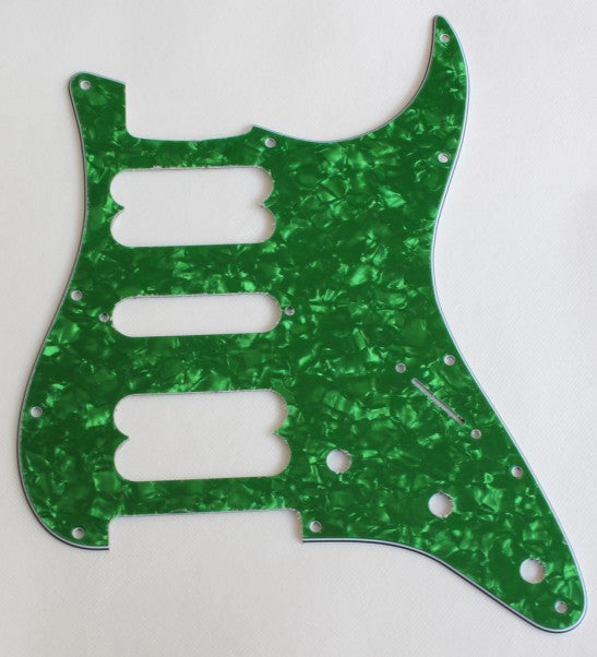 Green Pearl,Strat 2H/1S(HSH) pickguard for Fender