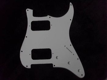 Strat HH pickguard White 3 PLY for Fender body custom