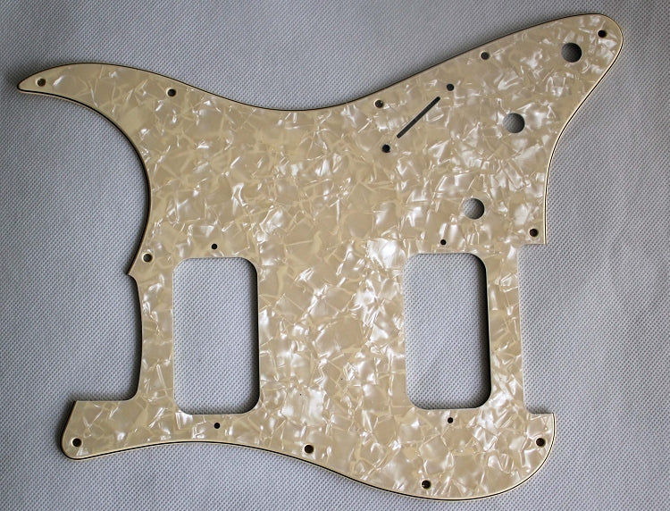 Stratocaster HH pickguard,Ivory Pearl,Fits Fender