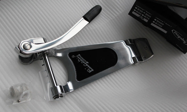 Genuine Bigsby B30 Vibrato Tailpiece Chrome Bigsby Lic for Archtop Acoustic/Electric Guitar,with Original Box