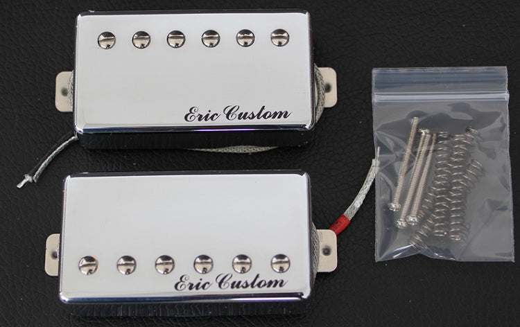 Eric Custom WORLD-25-NI,Neck/Bridge,LP Humbucker Nickel Plated Pickup,Nickel,2 Conducts Metal Shield Wire,(Alnico5 Bar)