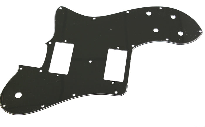 For Normal Standard Size Covered Les Paul Humbucker Pickup,Fits FENDER '72 Deluxe Telecaster,Black 3ply,2 Volume,2 Tone
