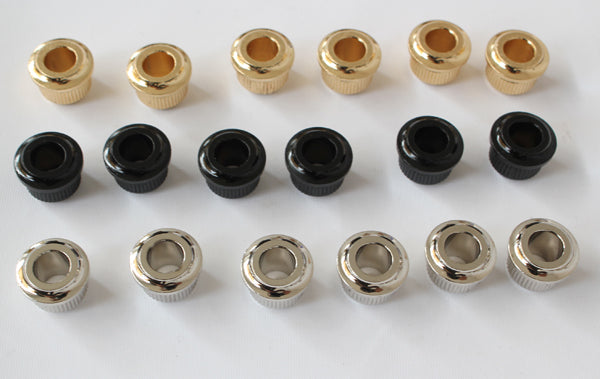 10.8mm,Nickel/Black/Gold option Conversion Machine head Tuner Bushing,Pack 6pcs,Brass material,#HS023