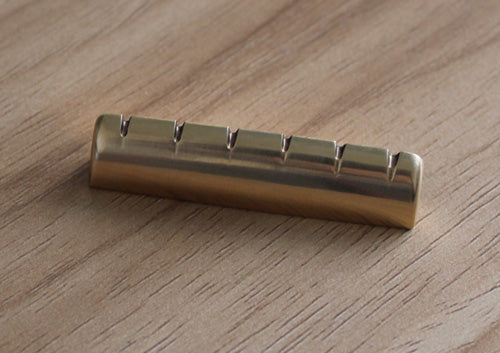 Brass Nut,for Acoustic Guitar and Electric Les Paul 43mm*6mm*9.3mm, #BRASSNUT-43