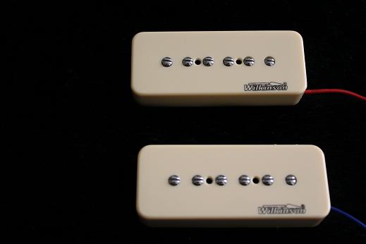 Wilkinson MW90 soap bar Single Coil,Neck/Bridge set,Cover color choice:Ivory or Black,Ceramic