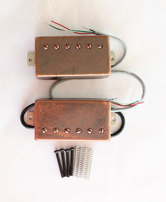 Antiqued Bronze finish Cover,LP covered Humbucker Pickup,Neck and Bridge set,Alnico