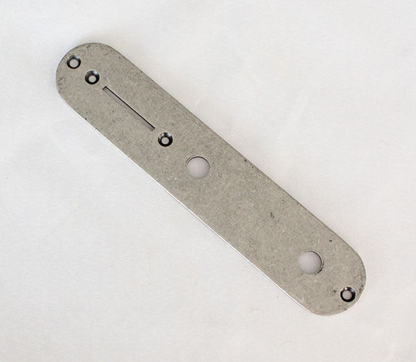 Antiqued Sliver finish,32mm width,Tele Control Plate,Potentiometer Mounting hole diameter 9.6mm or 8mm