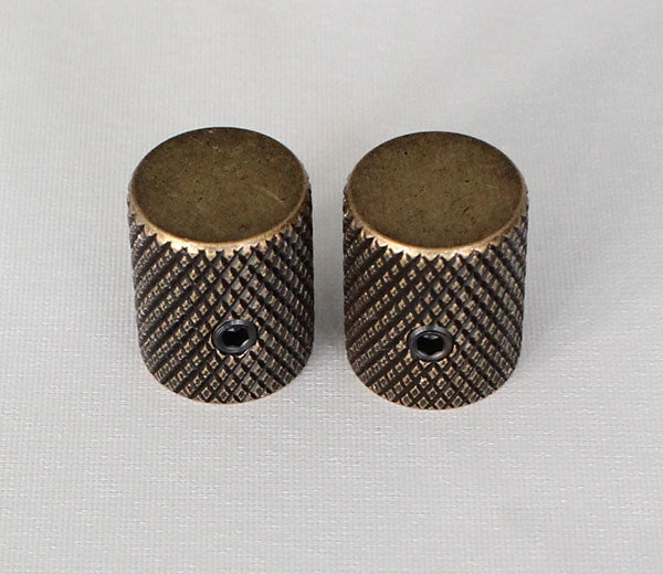 2Pcs*Antiqued Brass finish,Fit for CTS 1/4"(6.35mm) diameter solid shaft pots