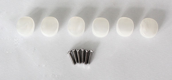 Pack 6pcs,Small Size for 6inline Strat or Telecaster,Pearl White Machine head Button,fit Wilkinson,not fit Grover,Gotoh,#S-01