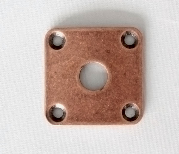 Square Curved Jack Plate,34.8mm*34.8mm,Antiqued Bronze finish