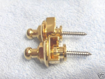 Gold Lock Strap Pins for Strat Tele Body Custom NEW!