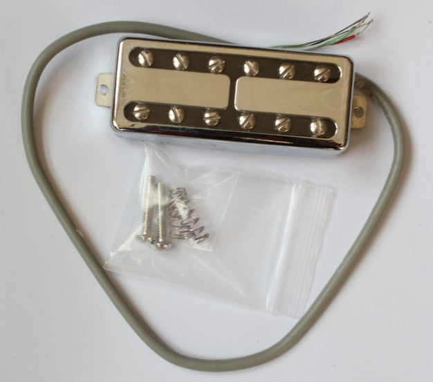 Chrome Mini humbucker 12 screw poles,Alnico