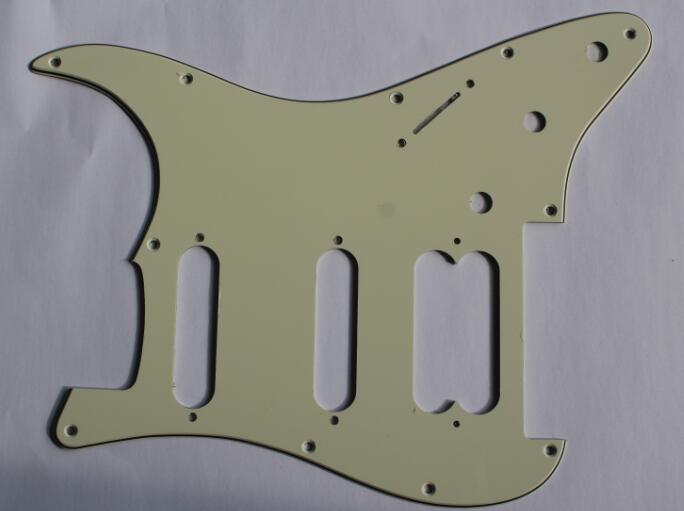 Mint Green 3ply Strat Pickguard,Fits Fender Classsic Floyd Rose HSS Stratocaster,(Humbucker with 2 pickup mounting holes)