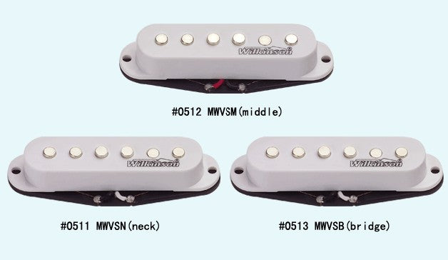 Wilkinson MWVS single-coil Strat Set classic staggered polepiece  White,Black or Ivory Color,Ceramic